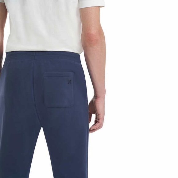 Men's HURLEY Navy Blue Elastic Drawstring Waist Gym Sweatpants Joggers Medium - Picture 2 of 6